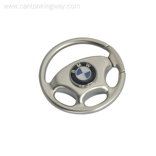 Car Steering Wheel Zinc Alloy Metal Keychain